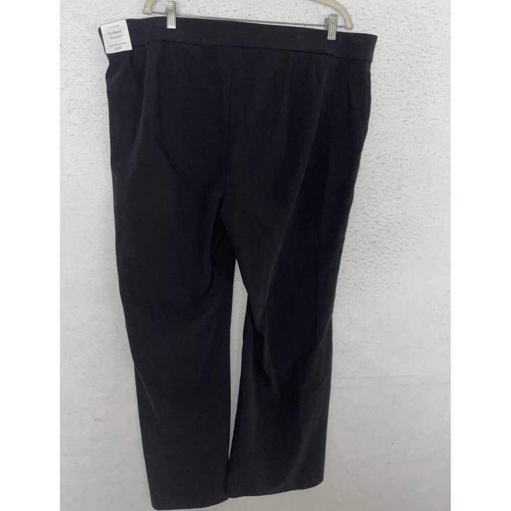 Talbots Portland Trouser Pant Womens 24W Plus Stretch Black NEW NWT